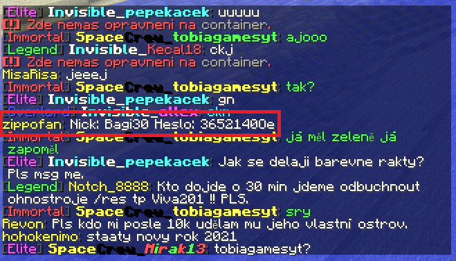 Odoslaný screenshot obrázok 