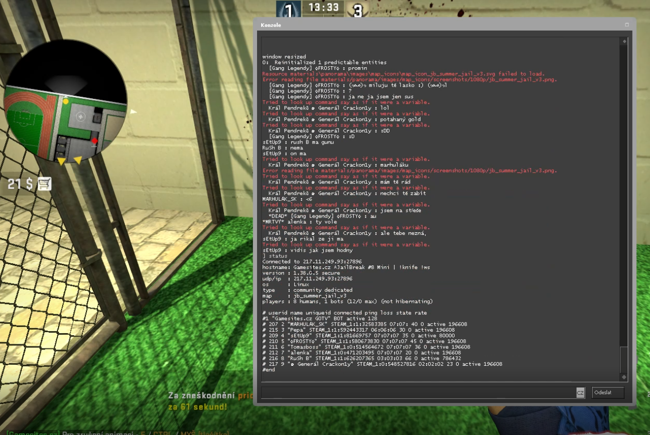 Odoslaný screenshot obrázok 